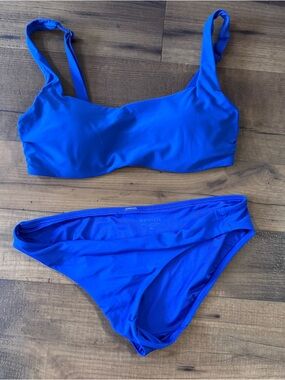 Athleta Ultramarine Indigo Blue Two-Piece Bikini Set